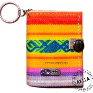 notebook keychain aguayo fabric peru handmade