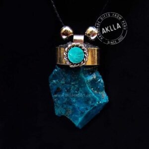 Turquoise Stone Necklace Handmade in Peru