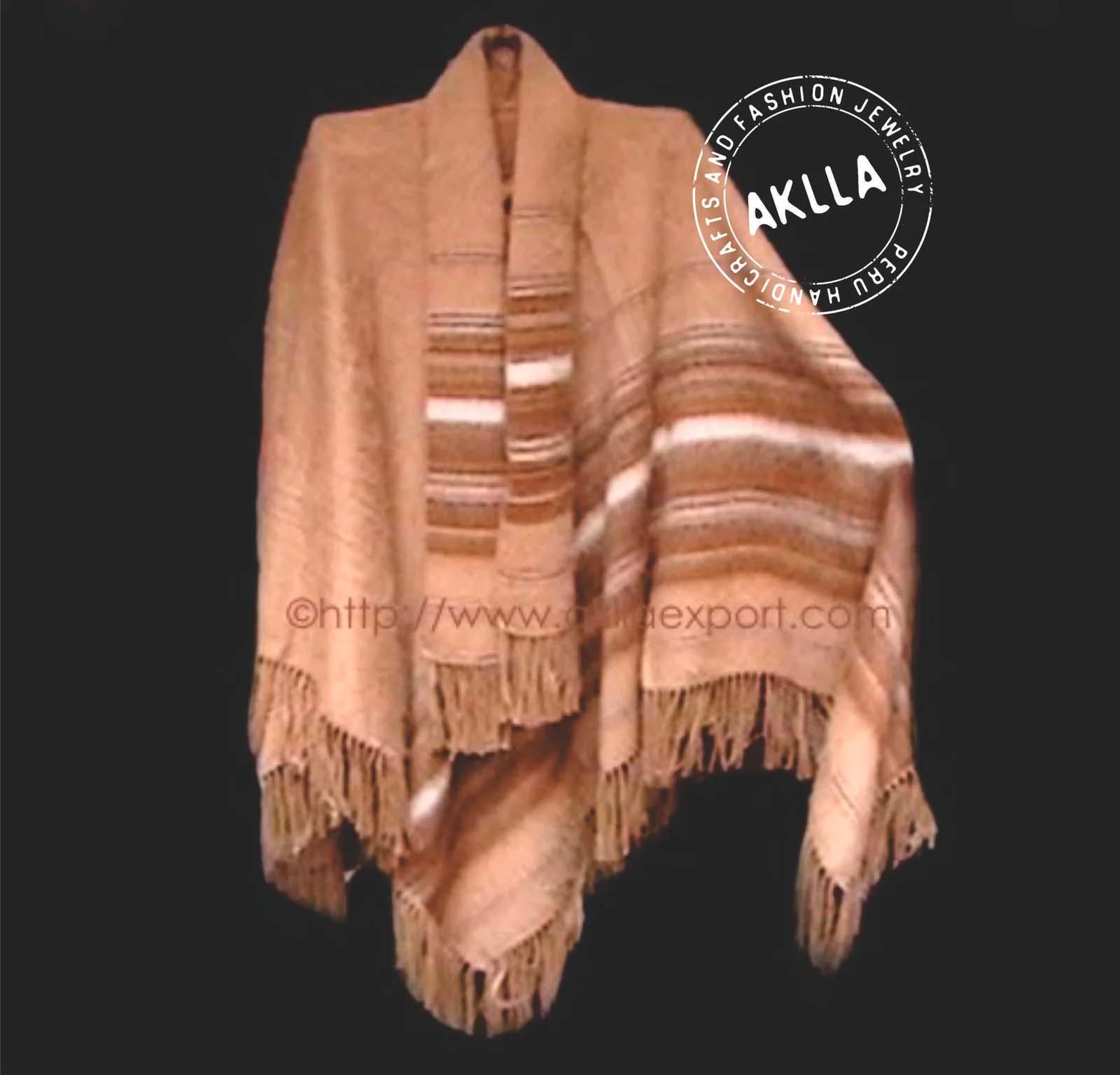 Alpaca Poncho with Scarf Wholesale Alpaca Poncho with Matching Scarf Handmade in Peru
