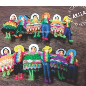 Hair clips handmade with Andean dolls