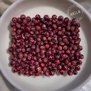 Natural seeds for jewelry making acai seed beads