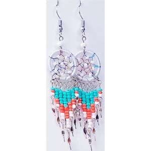 earrings beads dreamcatchers peruvian fashion jewelry 2