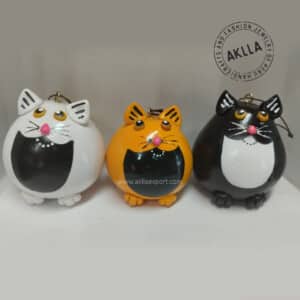 Hand Painted Gourds Cat Shape