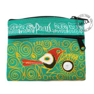 Embroidered Coin Purse coin pouch. Peruvian Handmade Product.