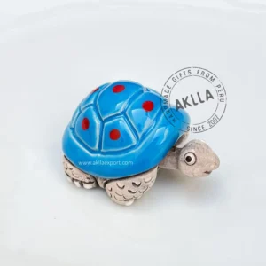 Hand-painted ceramic turtles from Peru, hand-painted decorative ceramic animal for wholesale