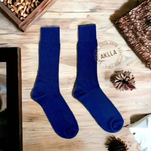 Alpaca socks made in Peru, 12-inch height, warm and soft wool blend for women and men, available wholesale.