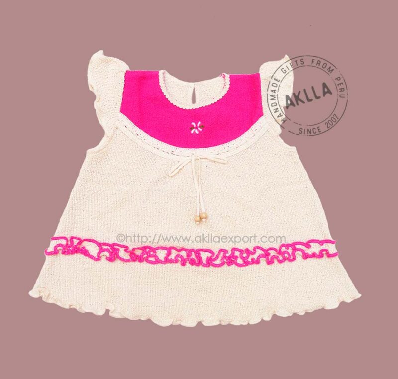 Handmade baby girl dresses from Peru, soft organic cotton artisan clothing