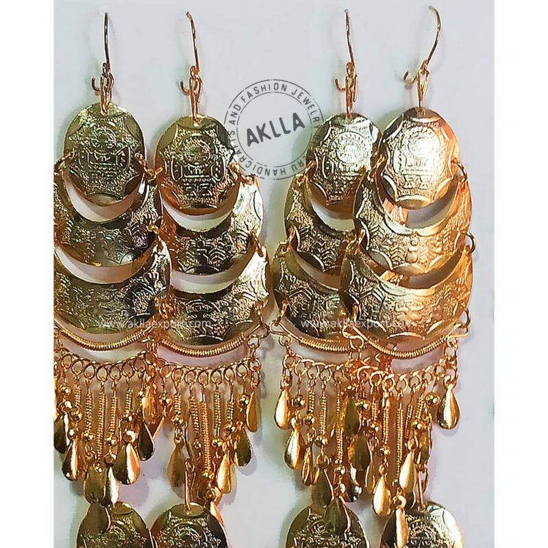 Bronze earrings. Peruvian earrings peru earrings handmade.