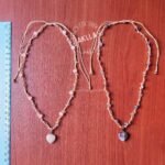 Necklace of Stones with Heart Pendant