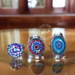 Mandala rings from Peru. Alpaca Silver handmade rings