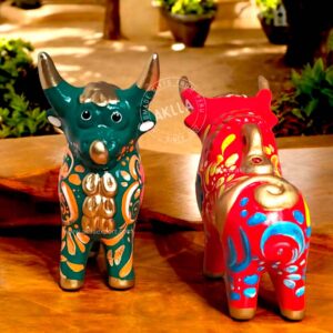 Pucara Bull. Hand Painted Ceramic Bulls from Peru with love to you.