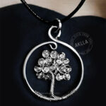Tree Life Necklaces. Handmade with Stone Beads.