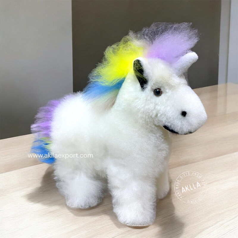 Alpaca Stuffed Animal - Unicorn Alpaca Plush Toy