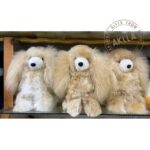 Handmade Cocker Spaniel alpaca stuffed animals made from alpaca fiber, soft and fluffy, crafted by Peruvian artisans.