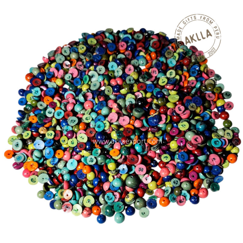 Acaí seeds jewelry, halved and drilled for handmade jewelry. Lightweight, sustainable, and perfect for necklaces, bracelets, and creative projects