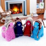 Handmade Alpaca Stuffed Toy made of 100% baby alpaca felt with colorful chullo, crafted by Peruvian artisans.