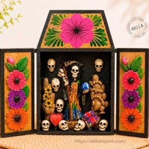 Santa Muerte Altar Handmade Peruvian Retablo