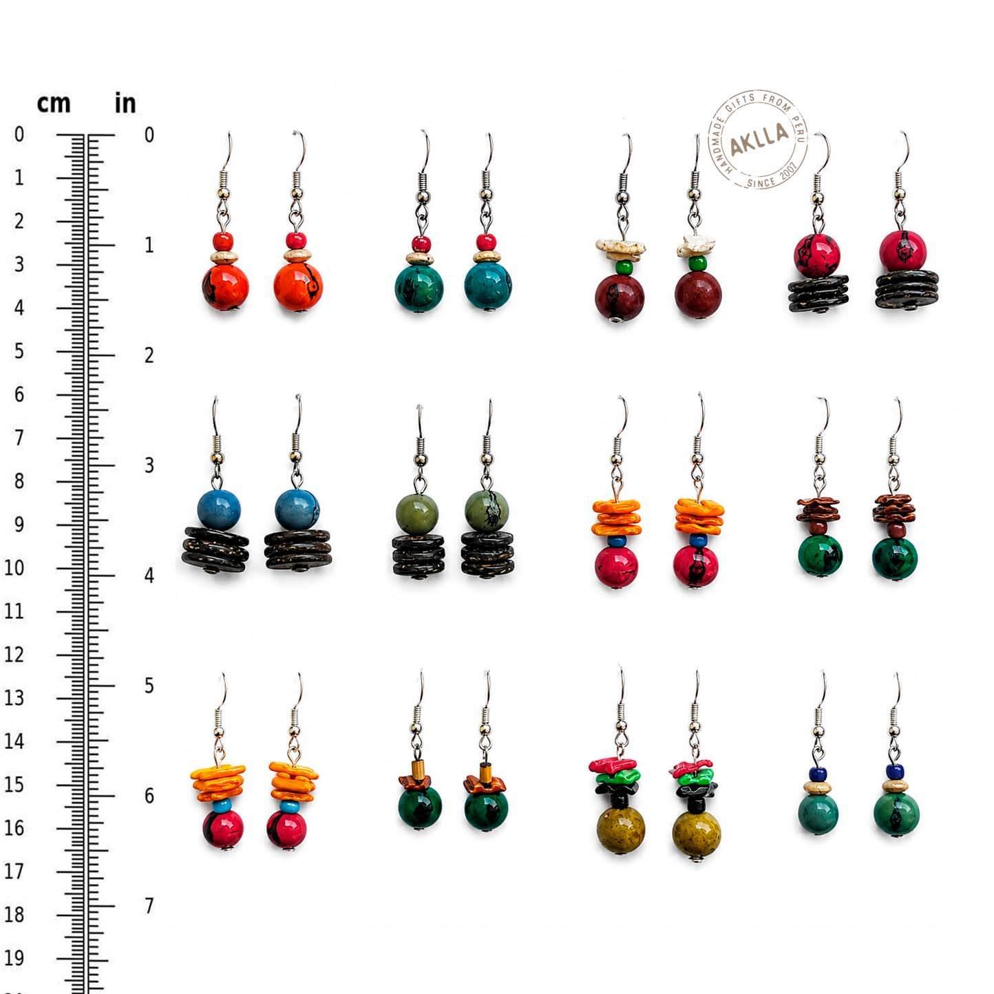 Assorted Peruvian Earrings Bulk Clearance - AKLLA EXPORT bulk earrings clearance