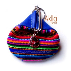 blanket purse keychain with brooch 2
