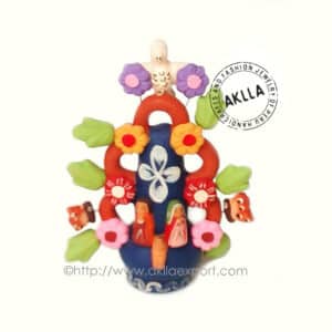 ceramic flower vase florero arbol de quina artesanal de ceramica hecho a mano artesania handmade 3