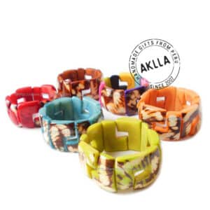 Tagua Nut Bracelet Cut in L in variety of colors