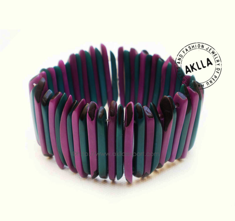 Tagua Nut Sticks Bracelet in Assorted Colors