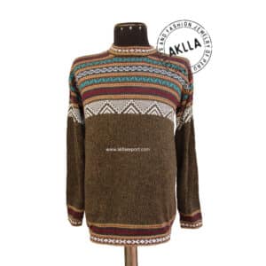 multi design multicolor alpaca sweater