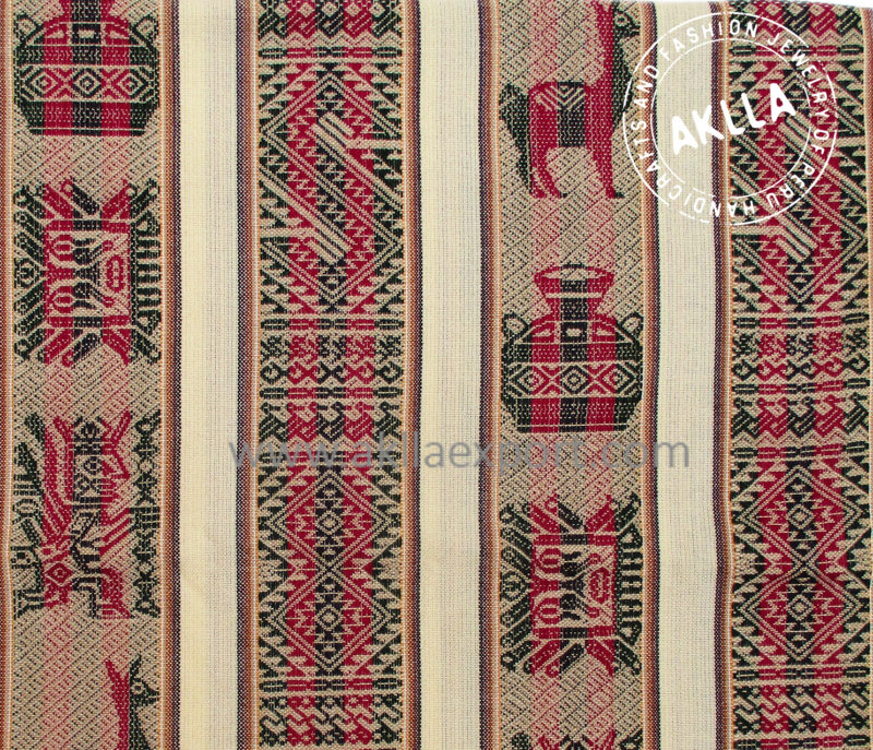 Peruvian Andean Aguayo Huaco Ethnic Fabric 1.15 m. x 1.00 m.