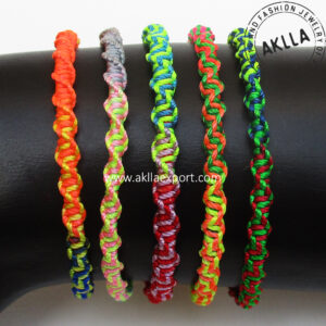screw multicolor hand woven friendship bracelet aklla