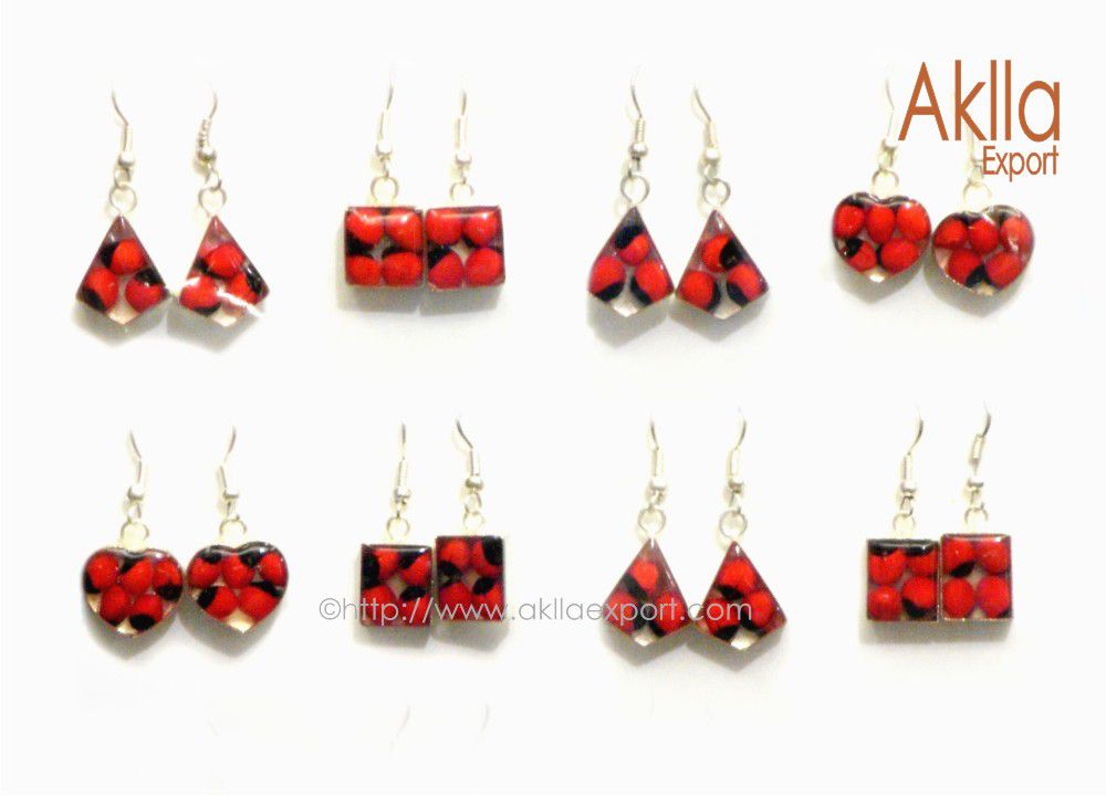 Great Huayruro Jewelry Seed Earrings 1| AKLLA EXPORT
