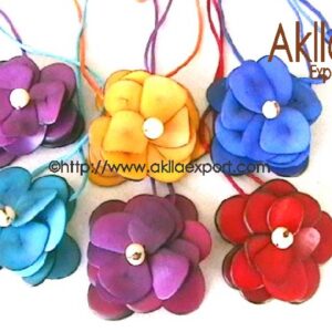 Tagua Necklace with Flower Shape
