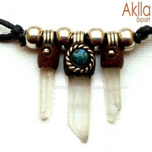 unisex crystal quartz necklace